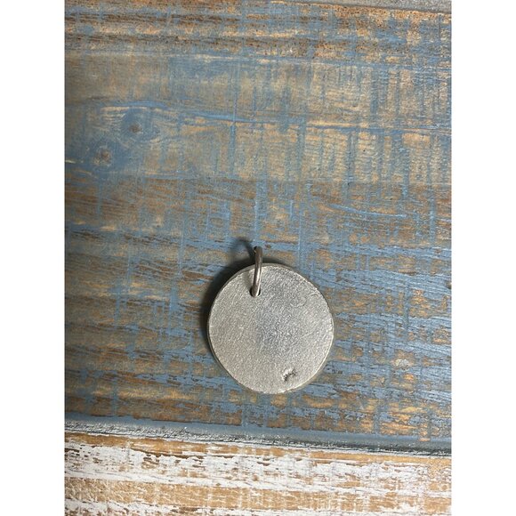 Vintage Silver R Initial Pendant Charm Jewelry Accessory Retro Style Piece - Picture 3 of 3